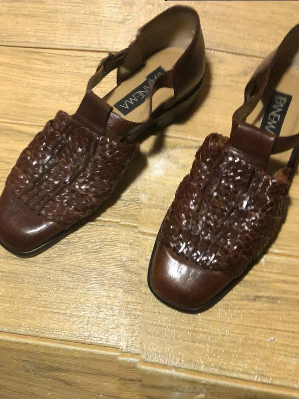 Ipanema men fisherman's style leather sandals, brown cognac, 10